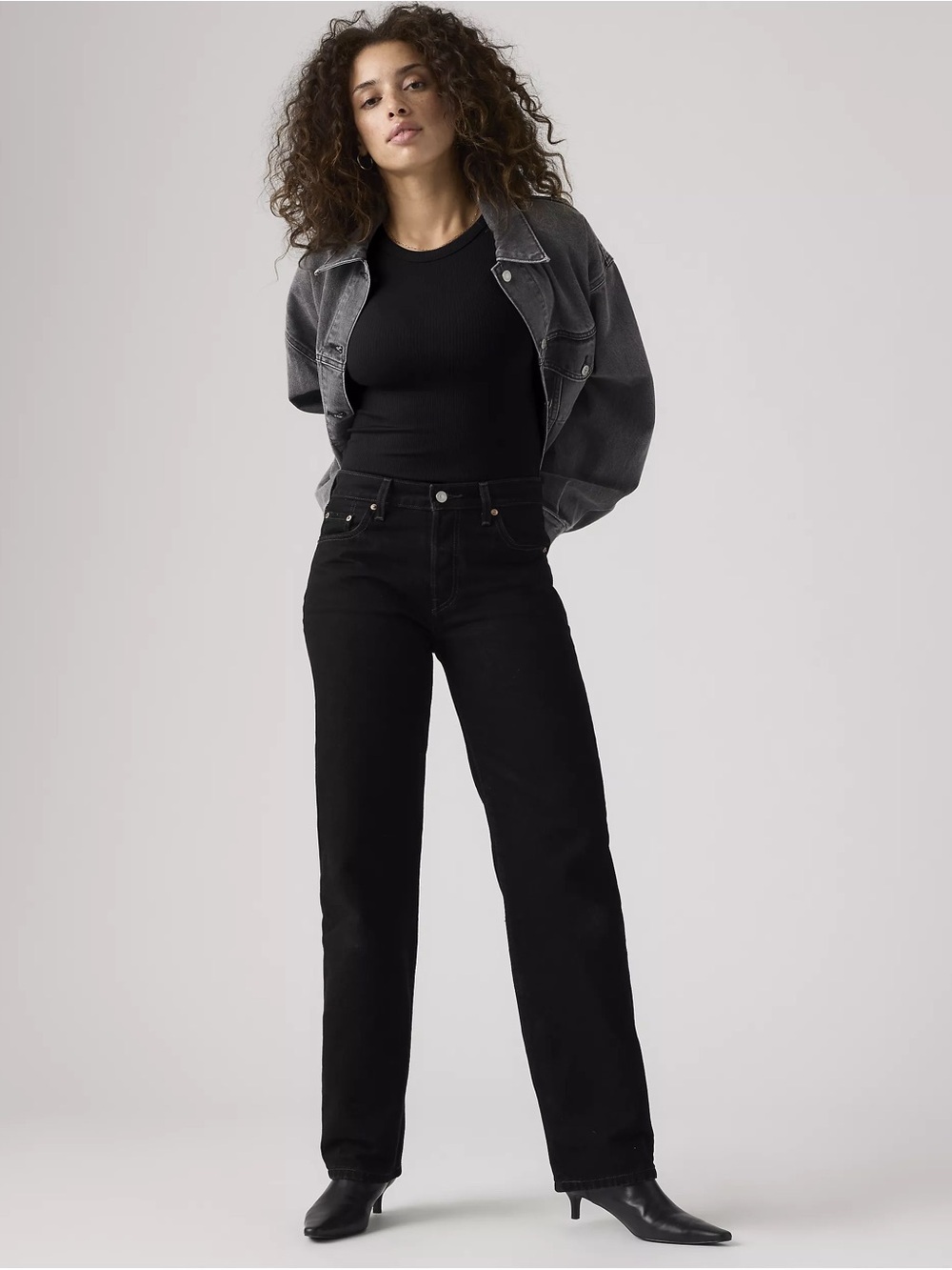 Levi's 501 '90s Straight-Leg Classic Jeans Rinse Blacktop Black